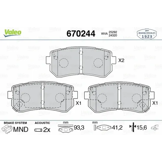 FREN BALATASI ARKA HYUNDAI TUCSON 2015-/ KONA 2017-/ KIA SPORTAGE 2015-/ PICANTO 2011-/ USTTEN DELIKLI