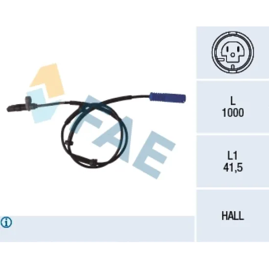 ABS SENSORU ARKA BMW E39 96>04