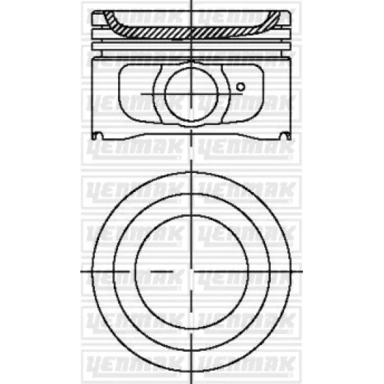 PISTON+SGM (ADET) STD 96-99 106-206-306 1.4 8V TU3JP *75,0*