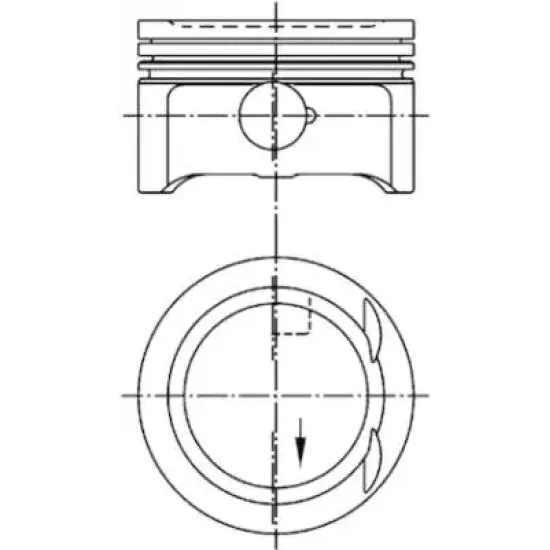 PISTON + SEGMAN STD. (M111.9, 90,91mm) W202 95>00 C208 00>02 W210 95>97 R170 96>00