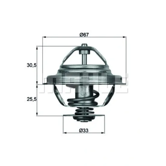 TERMOSTAT 80c BMW M20-M50 / E30/34/36 320-325-520-525