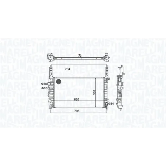 MOTOR SU RADYATORU MOKKA 1.4 13>