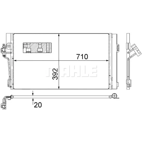 KLIMA RADYATORU MERCEDES VIANO W639 03/ VITO W639 03/