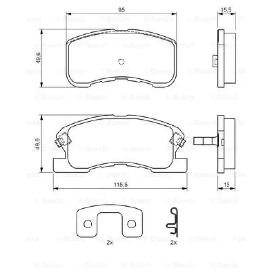 BALATA FREN ON-(DAIHATSU SIRION 98/04/YRV 01/ )