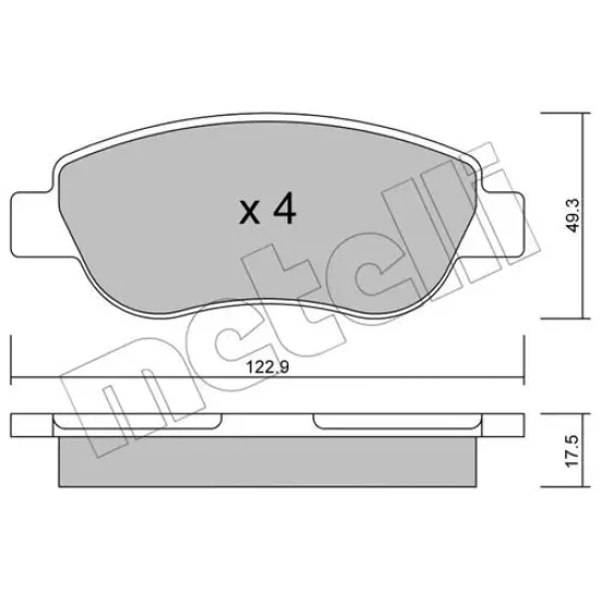 (5100-9900H) FREN BALATASI ON (FIAT PALIO 1.2)