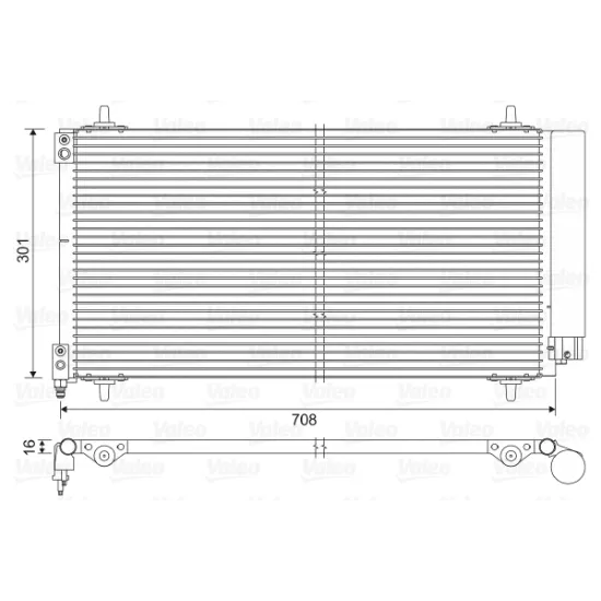 KONDANSER (PEUGEOT 407-607 2.0 16V 2.2 1.6HDI 2.2HDI)