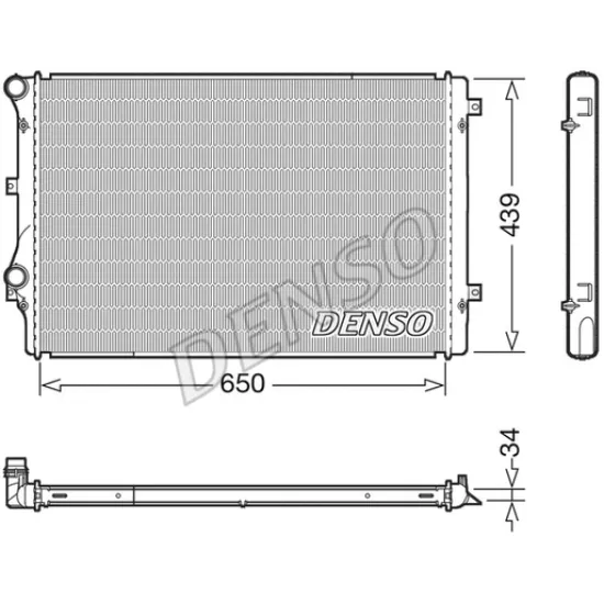 SU RADYATORU VW GOLF V - JETTA CDAB - CBFA - CCTA - CCZA