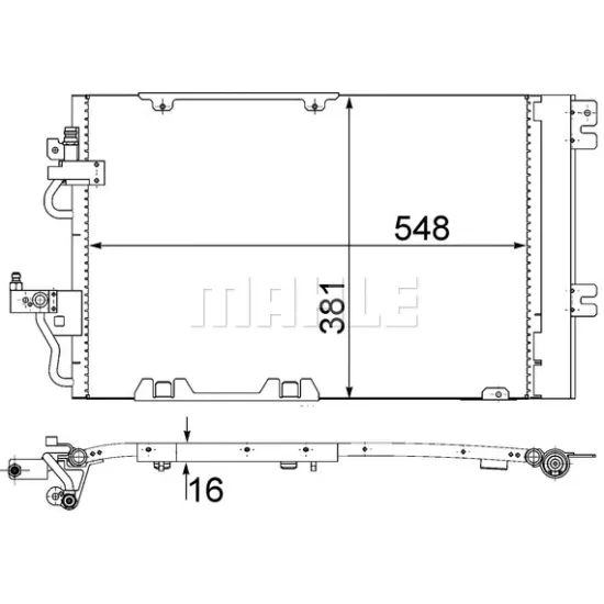 KLIMA RADYATORU ASTRA H ZAFIRA B A16XER