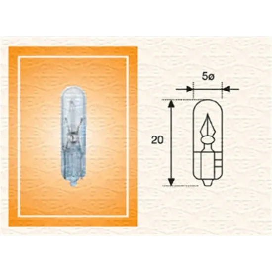 AMPUL 12V T5 1.2W 