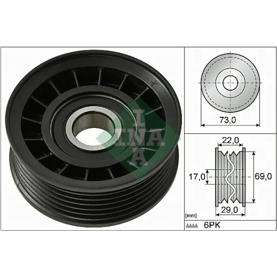 V KAYIS GERGI RULMANI ( FORD FIESTA 1.25 BENZINLI 08-12 )