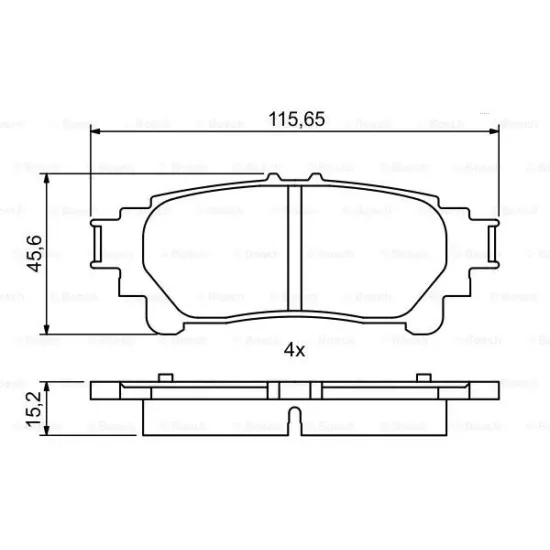 FREN BALATA ARKA 05-09 LEXUS RX