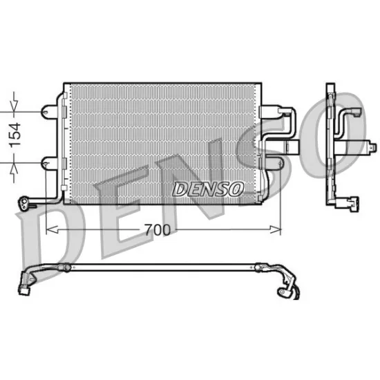 KLIMA RADYATORU (VW GOLF 98-06 AUDI A3 97-03 SEAT LEON 00-06 SKODA OCTAVIA 97-00)