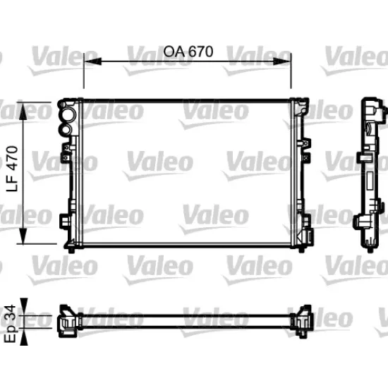 RADYATOR SU KLIMALI / KLIMASIZ MEKANIK SU ( FIAT SCUDO 2.0HDI CITROEN JUMPY 2.0HDI 00 )