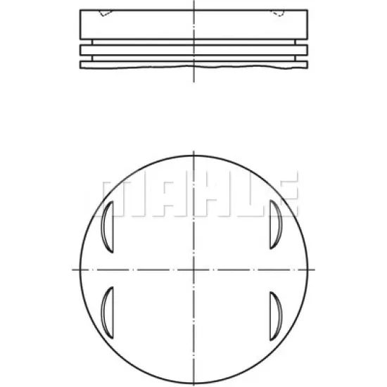 PISTON+SEGMAN 84.50 MM VONOSLU