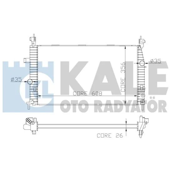 SU RADYATORU (OPEL MERIVA 1.4 16V TWINPORT 1.6 16V / 1.8 03=/10 MT )