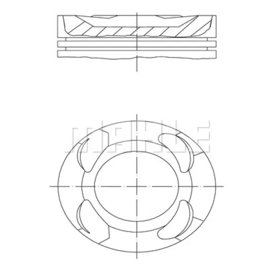 PISTON SEGMAN STD 82mm BMW F45 F46 F48 F39 B38 A15 A B38 A15 C