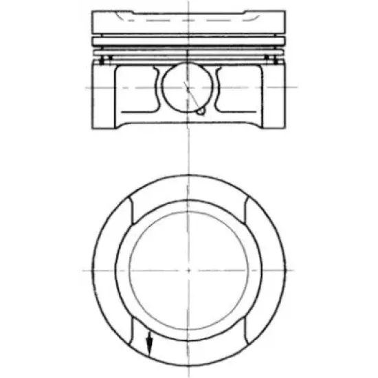 PISTON+SEGMAN (AD) STD GOLF.IV-POLO 1.6i 8V *AKL*