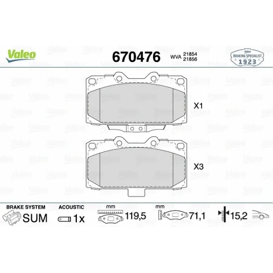 BALATA FREN ON-(SUBARU: FORESTER 98>02 