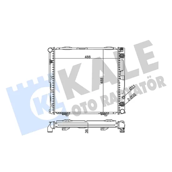 SU RADYATORU AL/BRZ  (MERCEDES-BENZ E200-220 (W124) 92=/95 )