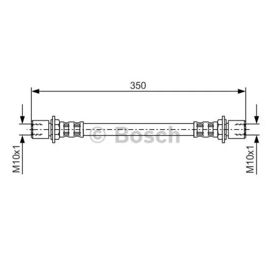 CO11 HORTUM FREN ARKA R/L-(TOYOTA COROLLA 88/92 AE92 )