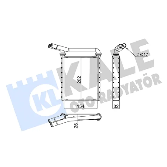 KALORIFER RADYATORU AVENSIS (155x209x22)