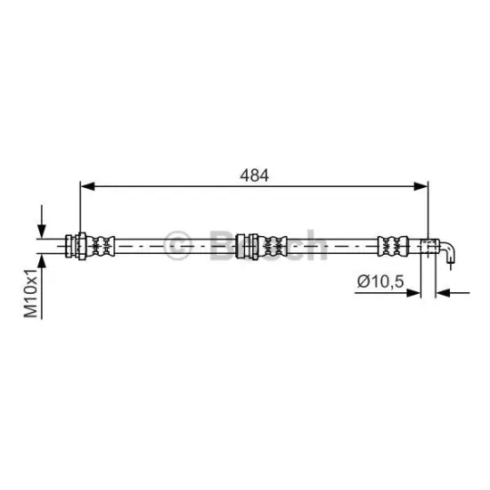 ON FREN HORTUMU (SAG / SOL) RANGER (98 >06) MAZDA BT-50 PICK-UP (CD, UN) 2.5 MRZ-CD 06>13