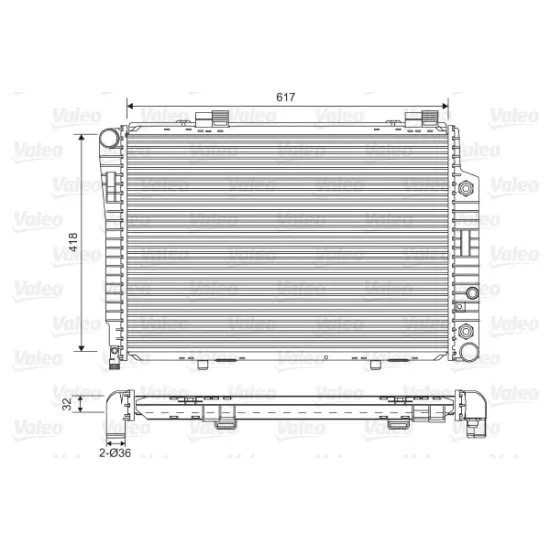 RADYATOR ( MERCEDES W202-W210 / C180 - E200-C200 KLIMALI )