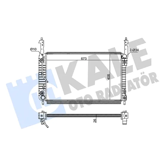 MOTOR SU RADYATORU CAPTIVA ANTARA 2.0 06> (670X410X26)