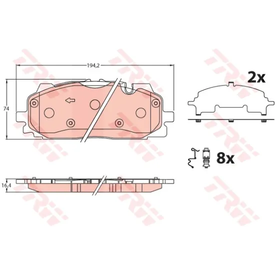 ON FREN BALATASI- (VW TOUAREG 18- AUDI A4 16- A6 19- Q7 16-)