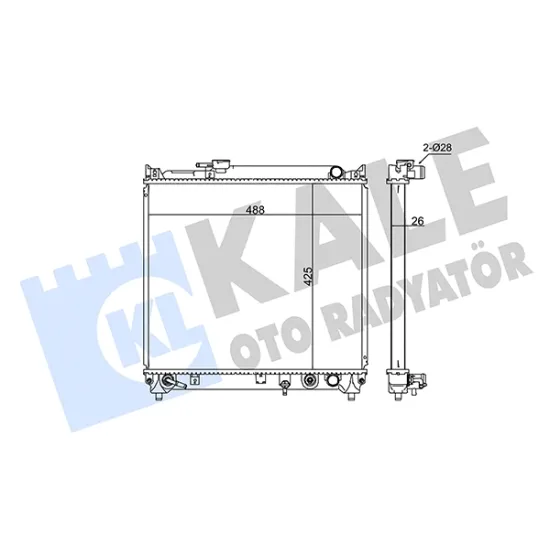 RADYATOR 91-99 VITARA 1.6i +OS