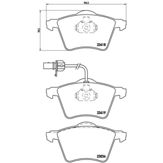 FREN BALATASI ON (VW SHARAN 01-10  SEAT ALHAMBRA 01-10)