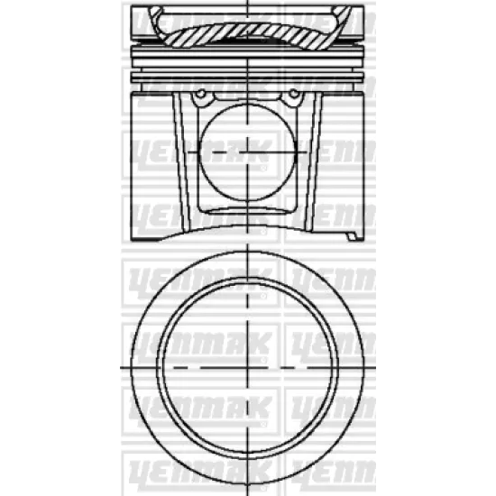 PISTON+SEGMAN 102,00MM STD KOMPLE MERCEDES ATEGO 1518-2124/AXOR 1824-2524-2529-3029-3229 / OM904LA-OM906LA EURO4