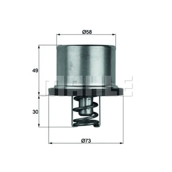 TERMOSTAT (71°) - VOLVO / FH12-FH16-FL6-FL7-FL10-F12-F16-FS7