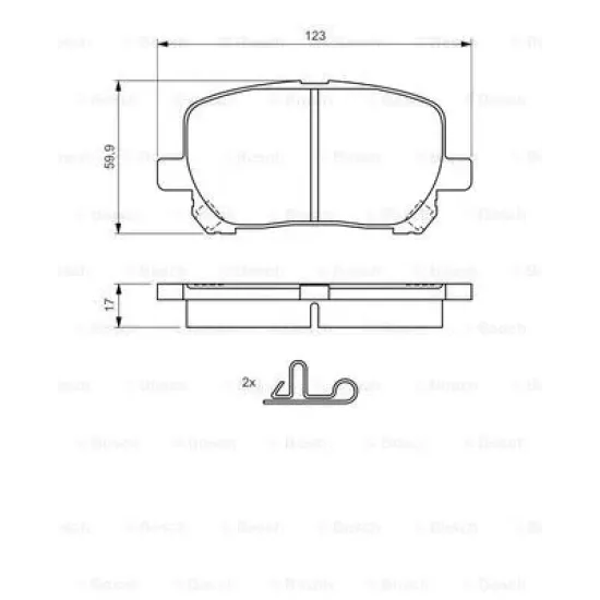 BALATA FREN ON-(TOYOTA AVENSIS 03/08 2.0 VVTI )