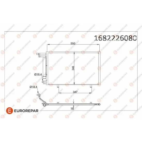 KONDENSER KLIMA RADYATORU FORD ECOSPORT 1.5 TI 14>