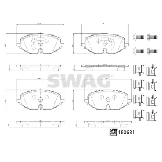 ON FREN BALATASI VW GOLF 20-  AUDI A3 20-