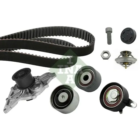 TRIGER+MAZOT POMPA KAYIS SETI+DEVIRDAIM+TERMOSTAT (VW PASSAT 97-02 AUDI A4 98-08 A6 98-05)