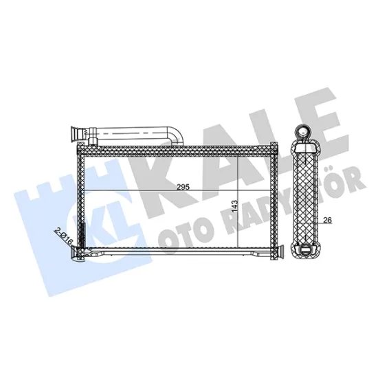 KALORIFER RADYATORU (AUDI A6 4F2,C6 (04-11) / A6 AVANT 4F5,C6 (05-11) / ALLROAD 4FH,C6 (06-11)