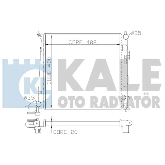 MOTOR SU RADYATORU HYUNDAI IX35 KIA SPORTAGE 1.7 CRDI 2.0 CRDI 4WD 2010-/