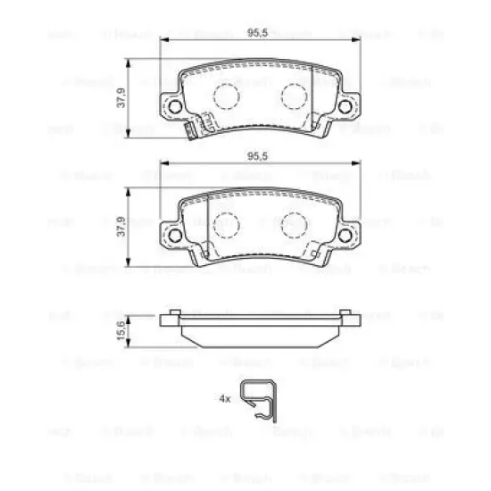 BALATA FREN ARKA IVECO