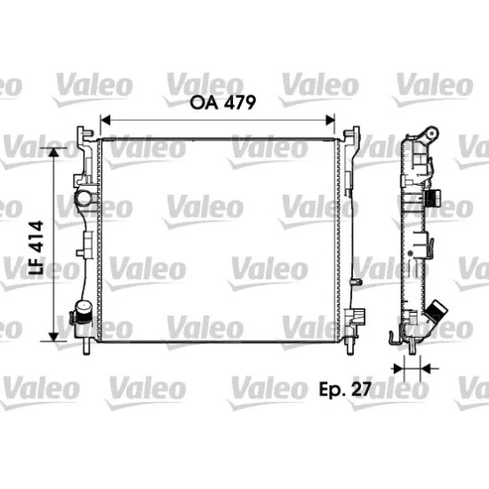 RADYATOR KLIMALI MEKANIK ( RENAULT THALIA 1.5 DCI 04- / CLIO II 1.5 DCI 04- )