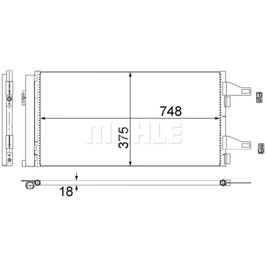 KLIMA RADYATORU (KONDENSER) 07> DUCATO-BOXER-JUMPER 2.2hdi-2.3mjt-3.0mjt