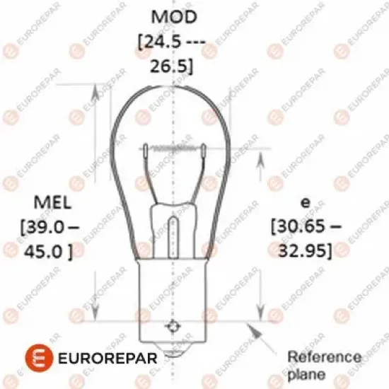 ERP 12V-P21W AMPUL 