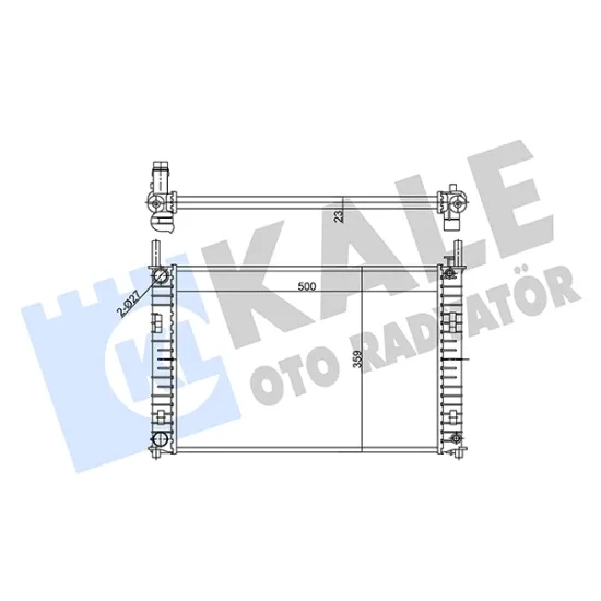 SU RADYATORU BRAZING ( FORD FIESTA / FUSION 1.4TDCI 02-)