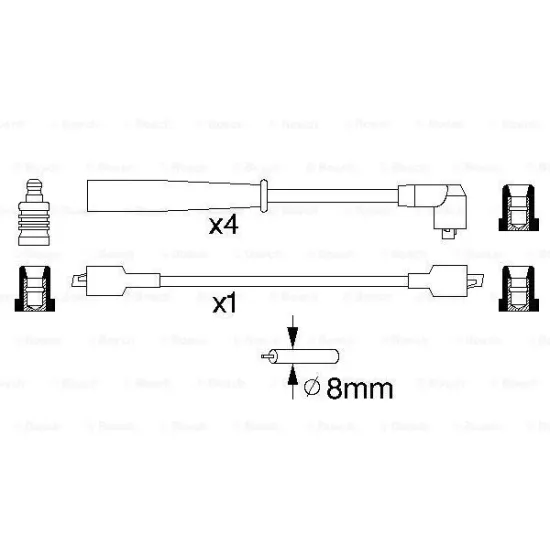 BUJİ KABLOSU(Ford Escort II / III 1,1-1,3-1,6 74-90)