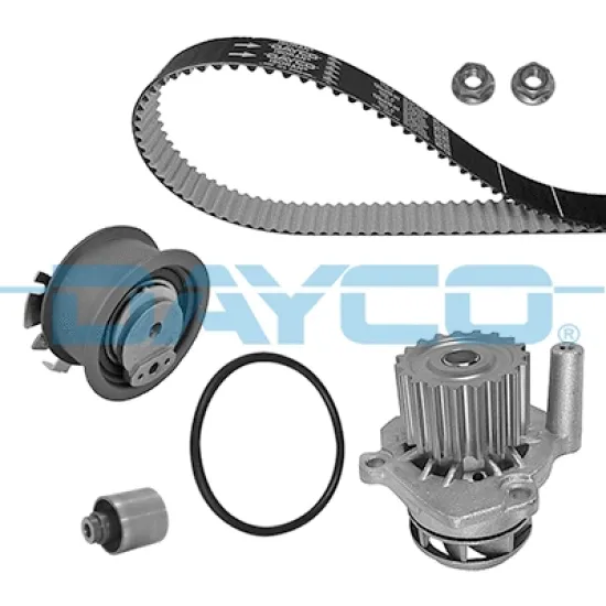 TRIGER SETI + SU POMPASI TEFLONLU KAYIS (VW CADDY 04-11 GOLF 02-09 PASSAT 03-11 POLO 02-10 TRANSPORTER T5 1.9 03-10 AUDI A3 01-