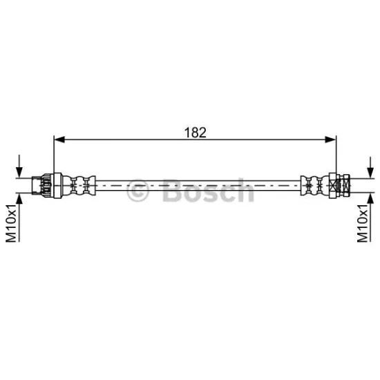 Fren Hortumu - (Mercedes Citan (415)Renault Kangoo / Express ARKA Sol2012 - 2013-2008 -)