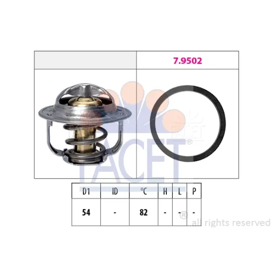 TERMOSTAT ASTRA G VECTRA B ZAFIRA A B 2.2 16V VECTRA C SIGNUM 2.0 2.2 16V ZAFIRA (82C)