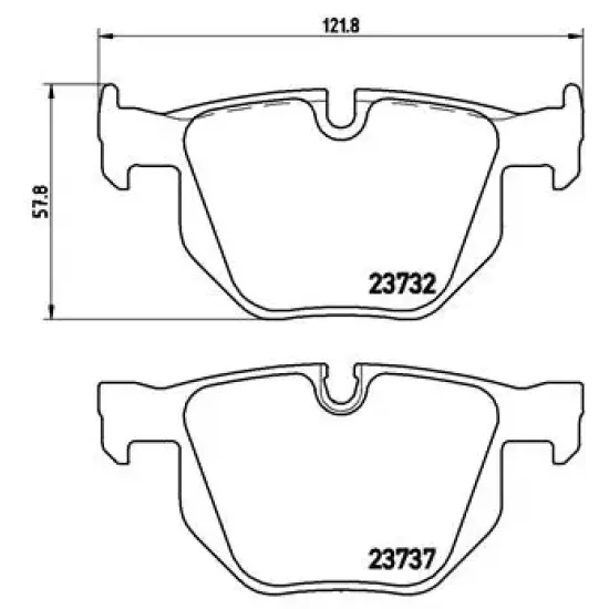 FREN BALATASI BMW E60-E61-E63 ARKA 520/525/530