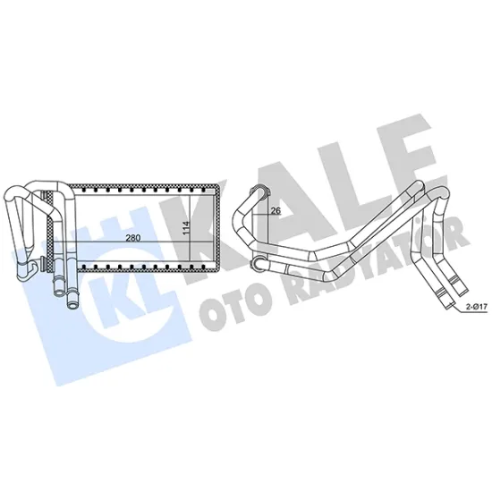 KALORIFER RADYATORU (LAND ROVER DISCOVERY III 2.7 TD4X4 04-09 / RANGE ROVER SPORT I 2.7 D4×4 05-13)